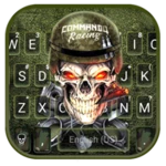 skull soldier keyboard theme android application logo